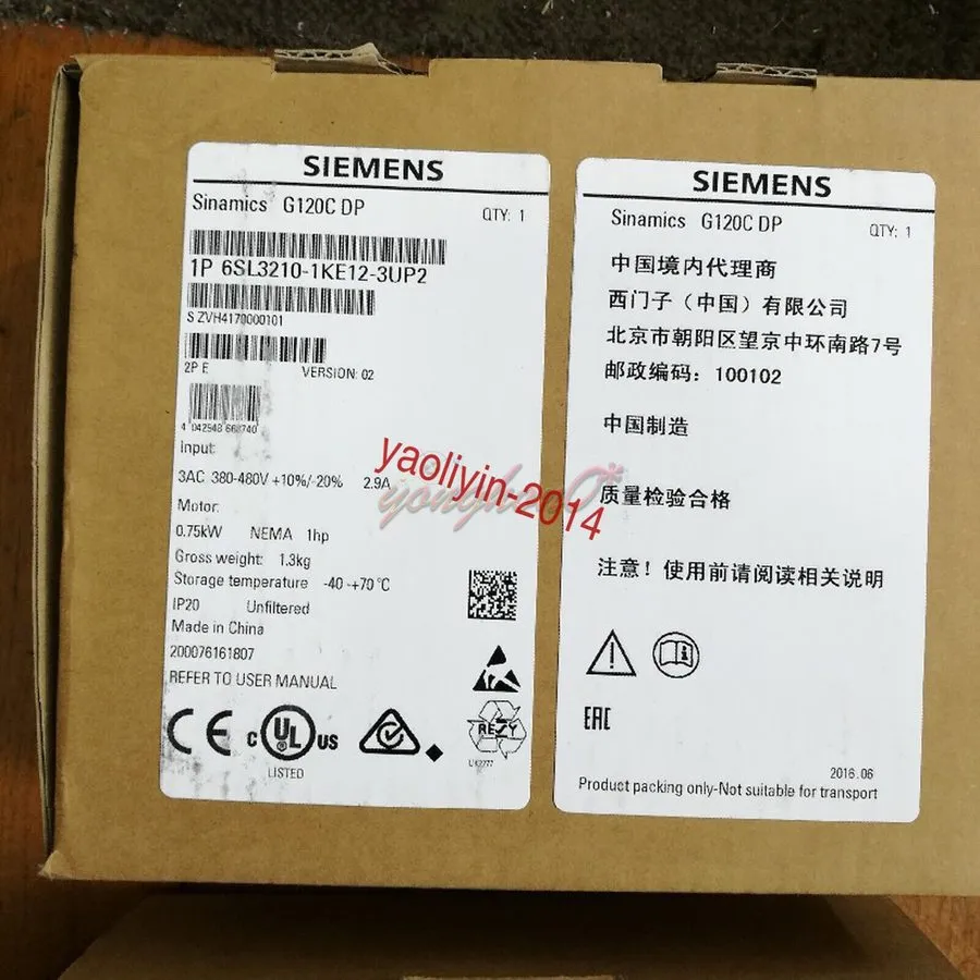 Частотный преобразователь SIEMENS SINAMICS 6SL3210-1KE12-3UP2