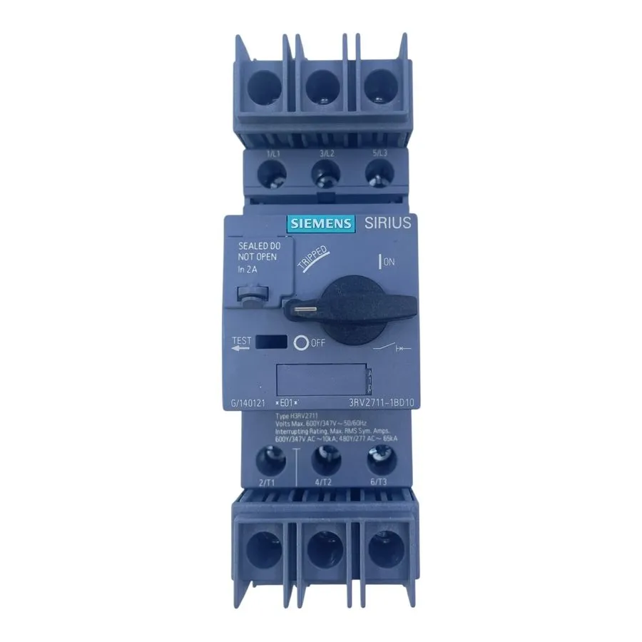 Автоматический выключатель Siemens Circuit Breaker 2A Motor Protection 3RV2711-1 — фото лота 2