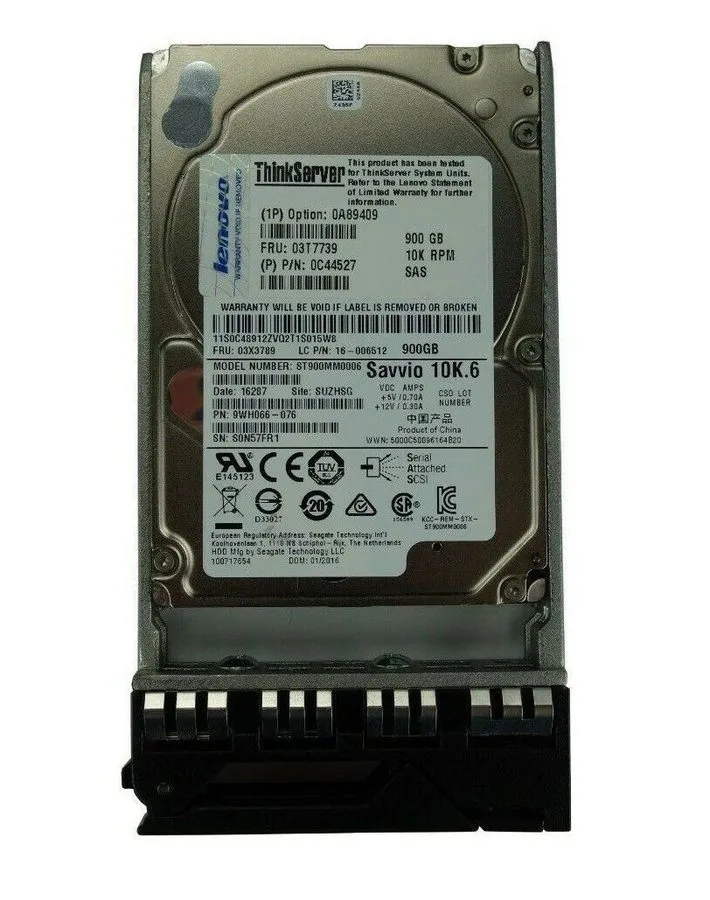 Жёсткий диск Lenovo 03T7739 0C44527 0A89409 900GB 2.5"SAS 10K 6Gb/s Hard Drive H