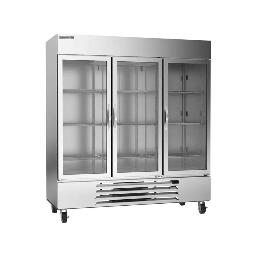 Морозильный шкаф Beverage Air HBF72HC-5-G 75" 3-Section Reach-In Freezer, 3 Glas — фото лота 1