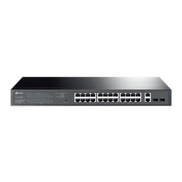 Коммутатор TP LINK 28 PORT GIGABIT EASY SMART SWITCH WITH 24-PORT PoE+ TL-SG1428