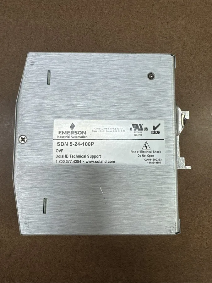 Блок питания Emerson SolaHD SDN 5-24-100P Power Supply 24VDC 5A 120W DIN Rail Mo