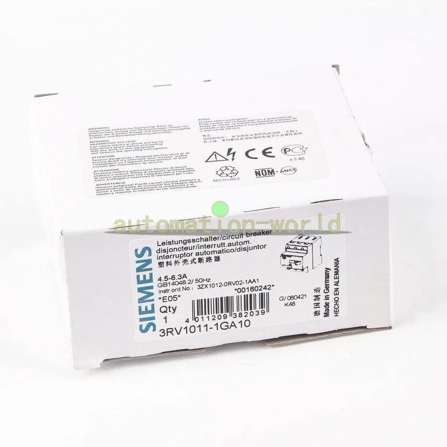 Автоматический выключатель 31398 SIEMENS MOTOR-PROTECTION CIRCUIT BREAKER, 6.3A 