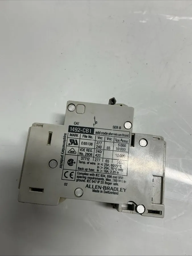 Автоматический выключатель Allen Bradley 1492-CB1 Breaker 1492-ACB Ser B L-342