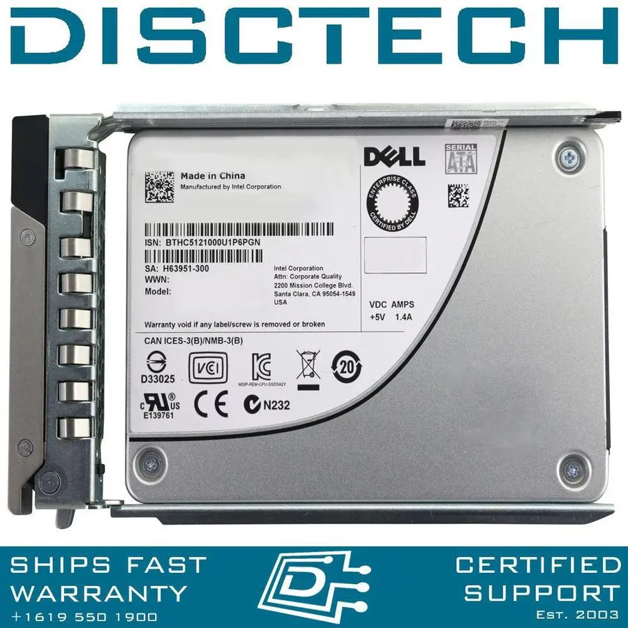 SSD-накопитель Dell 345-BBBP 7.68TB SSD 2.5" RI SFF SAS 12Gbps 7680GB Solid Stat
