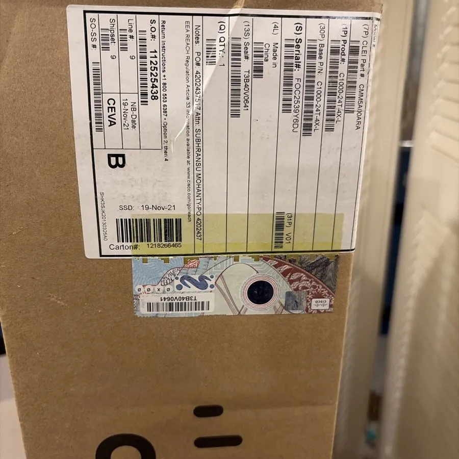 Коммутатор Cisco C1000-24T-4X-L 24 Port Gigabit Ethernet + 4x 10G SFP+ L2 Switch