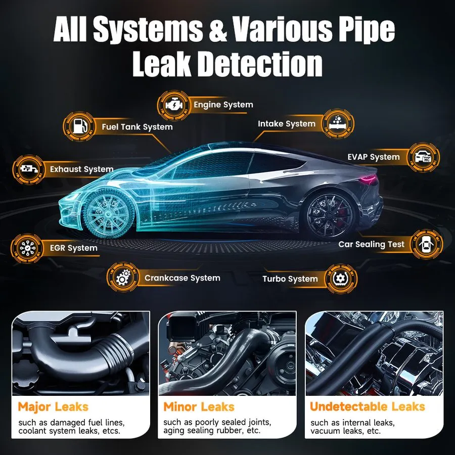 Автосервисное оборудование Automotive Smoke Machine Leak Detector EVAP Fuel Pipe — фото лота 1