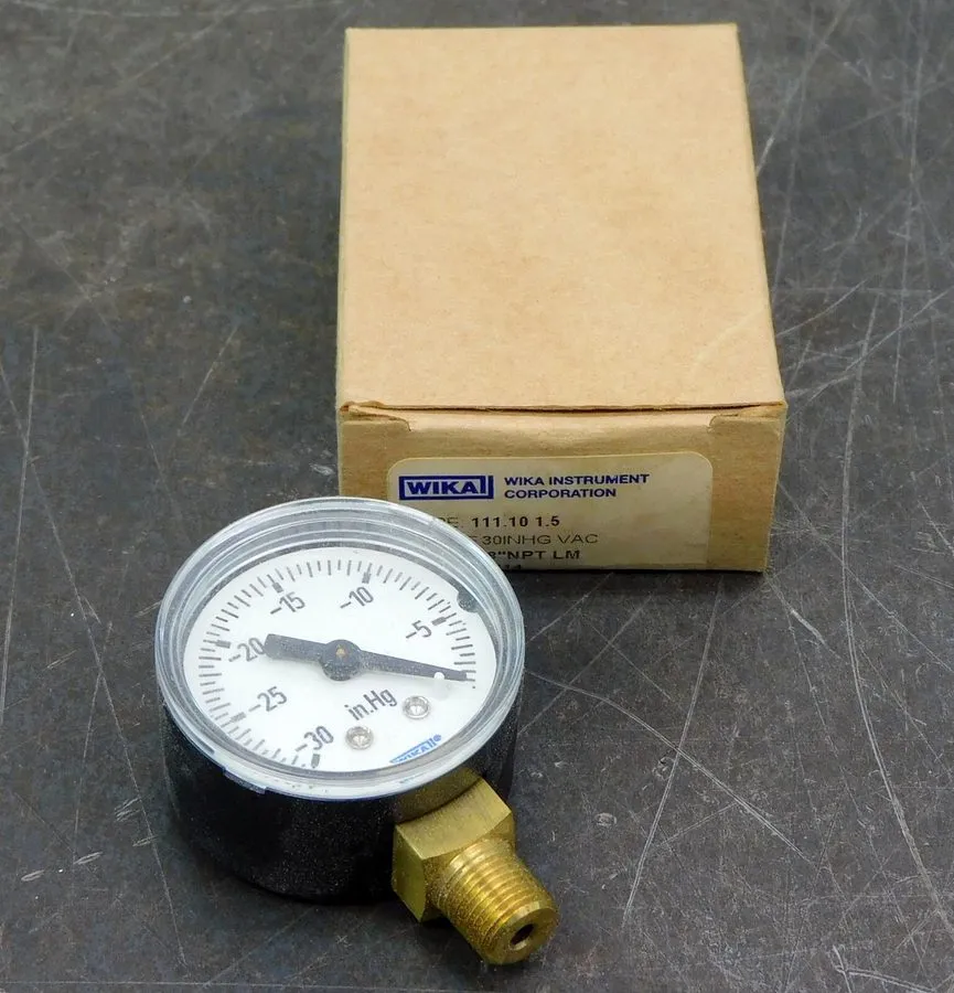 Трубопроводная арматура Wika 9747214 Vacuum Pressure Gauge 111.101.5 30 inHG 1/8