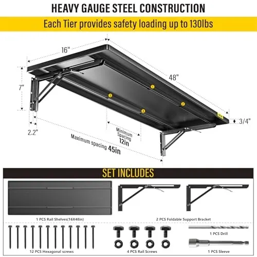 Стойка/шкаф Adjustable Rail Type Folding Storage Rack Shelf, Suitable для 1.3x4f — фото лота 2
