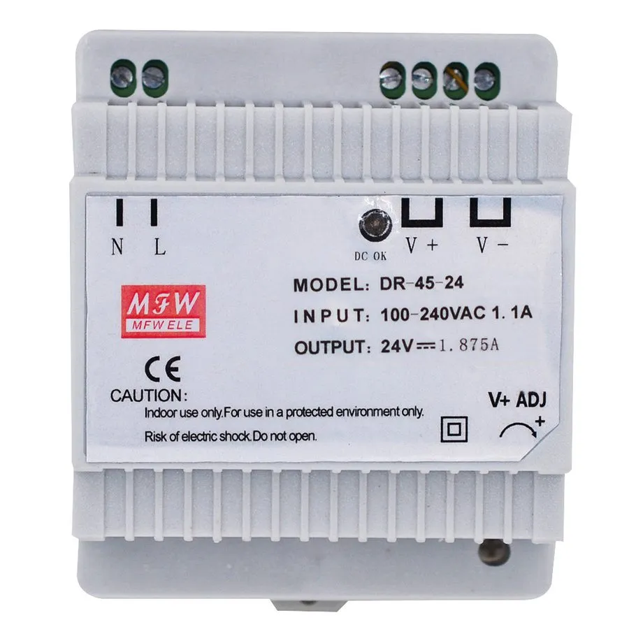 Блок питания Industrial DIN Rail Switching Power Supply DR-45-24V 45W Single Out