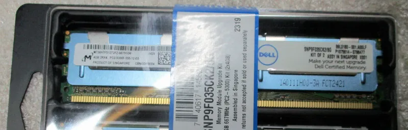 Модуль памяти Micron 4GB 2RX4 PC2-5300F-555-12-E0 MT36HTF51272FZ-667H1D6