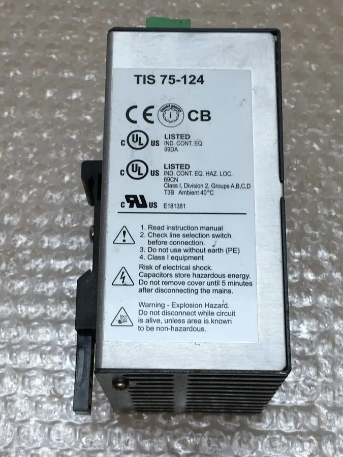 Блок питания TRACO POWER TIS 75-124 Industrial Power Supply 24VDC 3A 75W DIN Rai