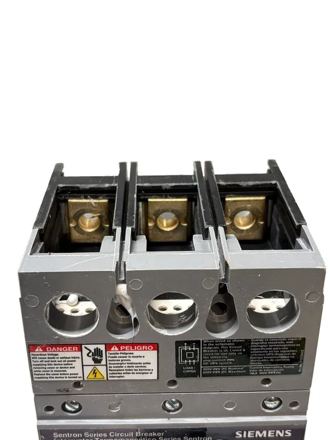 Автоматический выключатель Siemens Sentron FXD63B250 Ser FXD6-A 250 Amp 600 VAC 