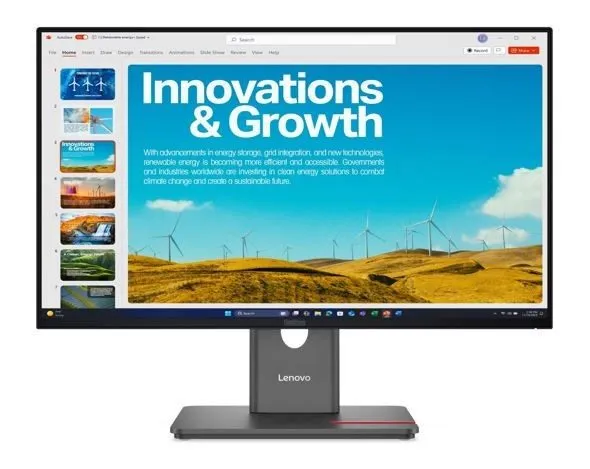 Монитор Lenovo ThinkVision P24QD-40 24 Class WQHD LED Monitor 16:9 Eclipse Black — фото лота 1