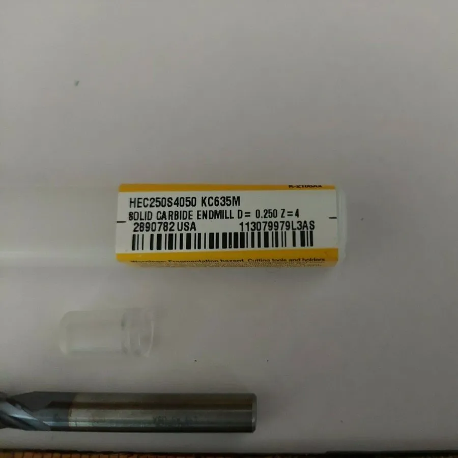 Режущий инструмент KENNAMETAL HEC250S4050 KC635M .250 DIA.Carbide Endmill .250 S