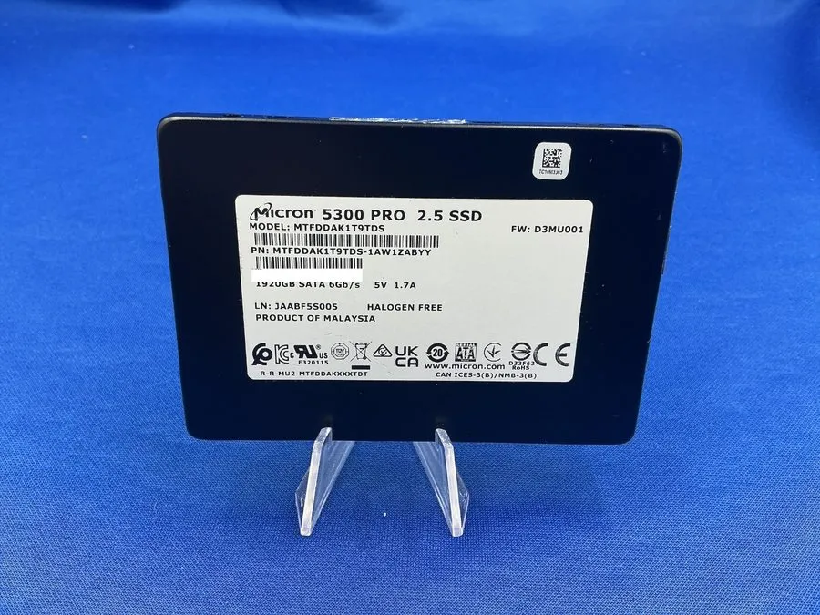 SSD-накопитель Micron 5300 PRO 1.92TB 2.5" SATA SSD MTFDDAK1T9TDS with low life 
