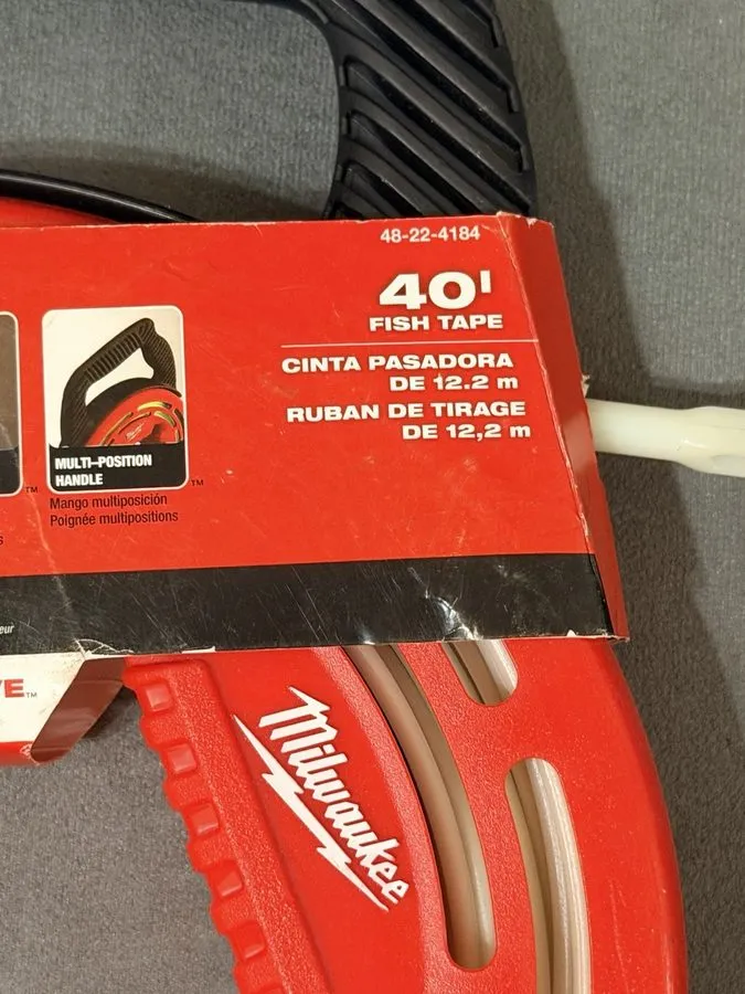Инструмент ВОЛС Milwaukee Glow 40 ft Non-Conductive Fish Tape Cable Puller 48-22 — фото лота 2
