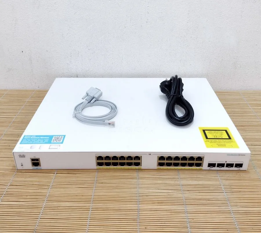Коммутатор Cisco Refresh CBS350-24FP-4G 24 Port Gigabit PoE Managed Switch