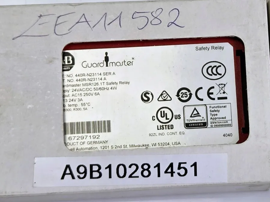Реле безопасности Allen-Bradley Minotaur MSR126.1T 440R-N23114 Safety Relay 24V 
