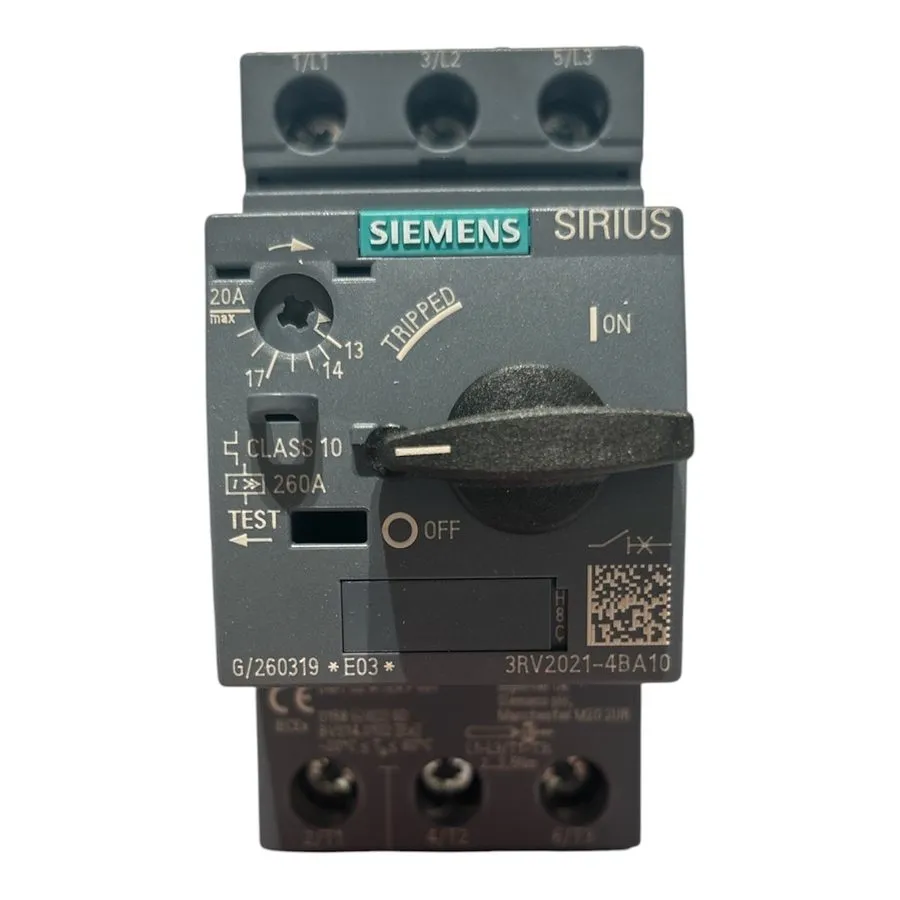 Автоматический выключатель Siemens Circuit Breaker 3RV2021-4BA10 Motor Protectio