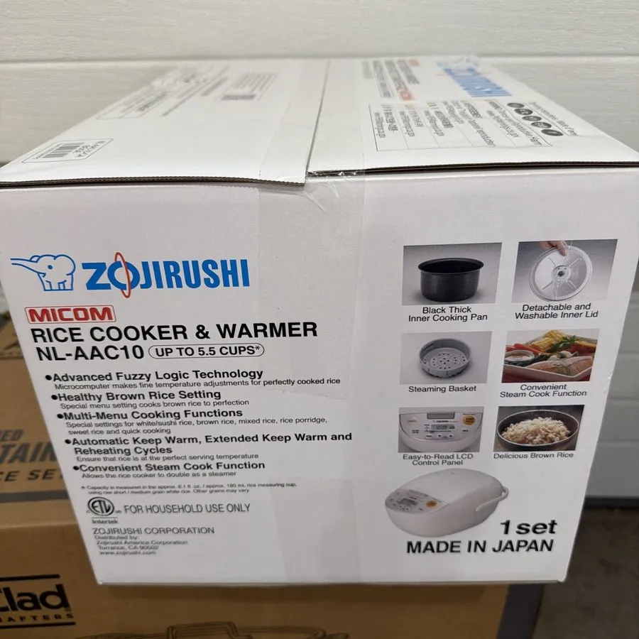 Рисоварка Zojirushi NL-AAC10 5.5 cups Micom Rice Cooker and Warmer Steamer Japan