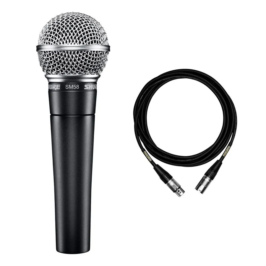 Микрофон Shure SM58 Vocal Microphone Bundle with 15-foot XLR Mogami Cable Mic