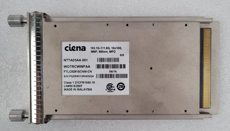 Трансивер NTTA03AA 001 CIENA CORPORATION CFP TRCVR ACTIVFLEX 6500 TRANSCEIVER 10