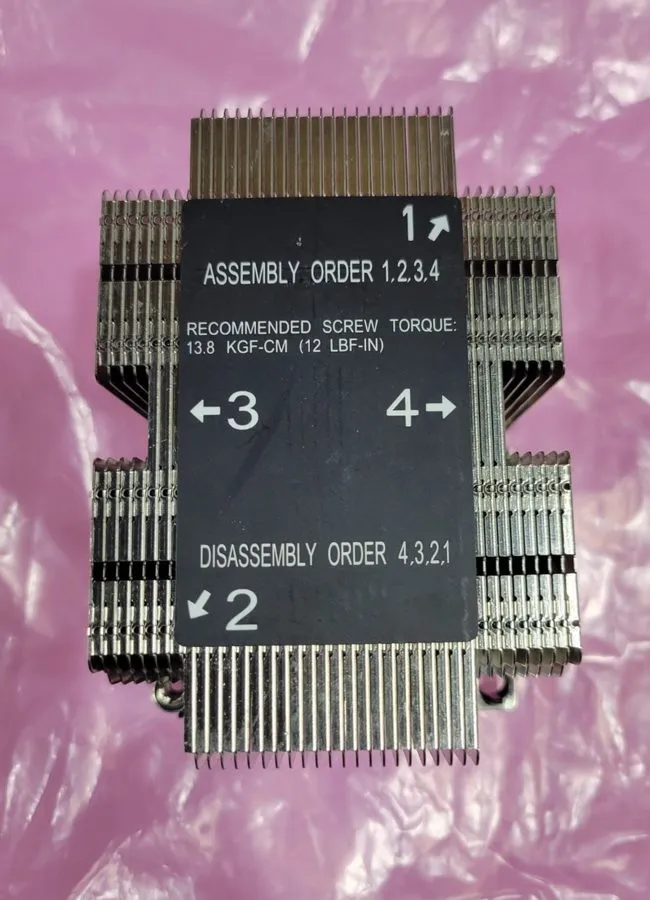 Радиатор Supermicro SNK-P0068PS LGA3647 2U Passive CPU Cooler Heatsink