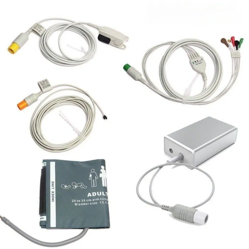 Электрокардиограф CO2 Touch Patient monitor Capnograph Vital Signs ECG NIBP SPO2 — фото лота 1