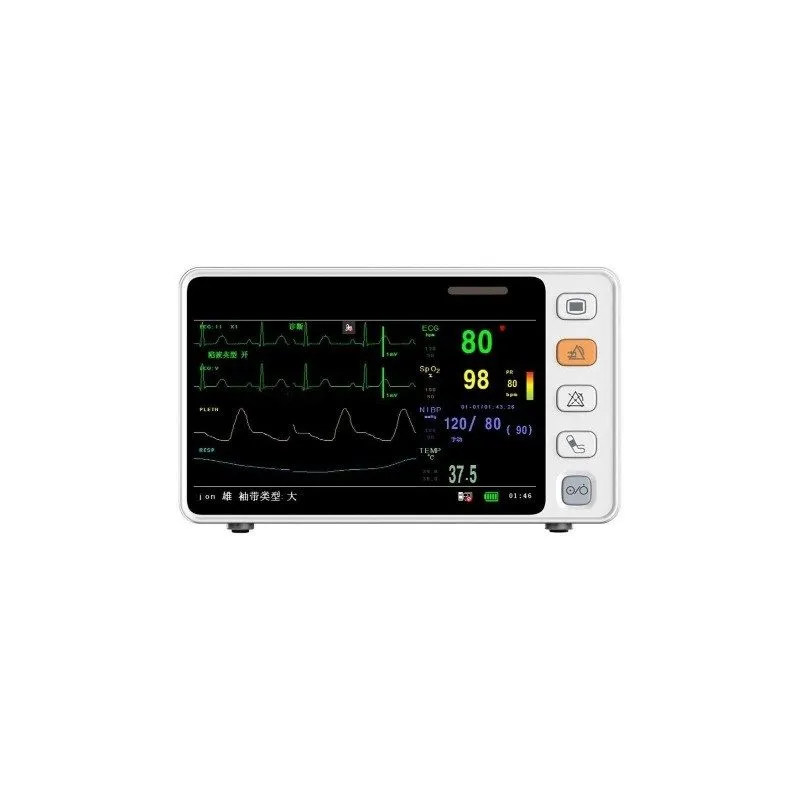 Электрокардиограф CO2 Touch Patient monitor Capnograph Vital Signs ECG NIBP SPO2 — фото лота 2