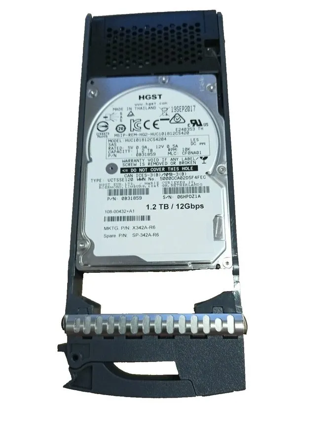 Жёсткий диск X342A-R6 NETAPP HDD 1.2TB 10K 12G SAS 2.5 SFF