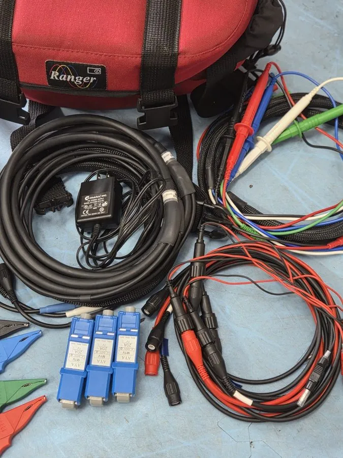 Анализатор Ranger Power Master PM7000 Power Quality Analyzer w/ Leads Clamps & C — фото лота 2
