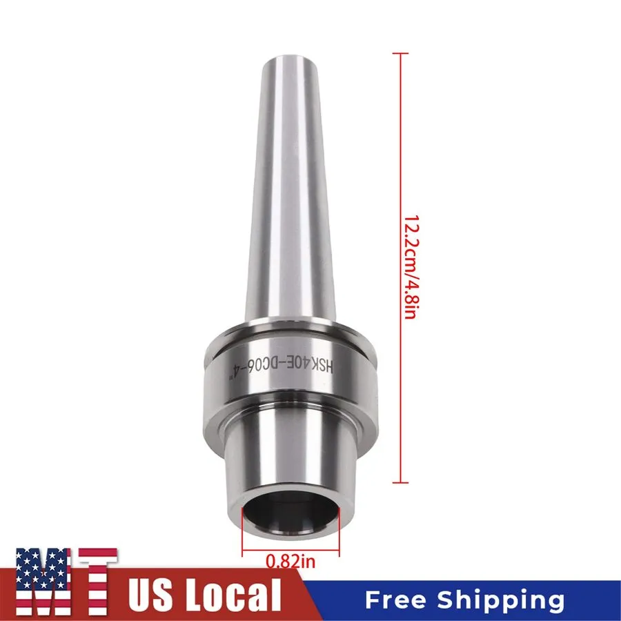 Режущий инструмент HSK40E-DC06-4 Inch Slim Collet Chuck 3 Collets 1/8 3/16 1/4 H — фото лота 2