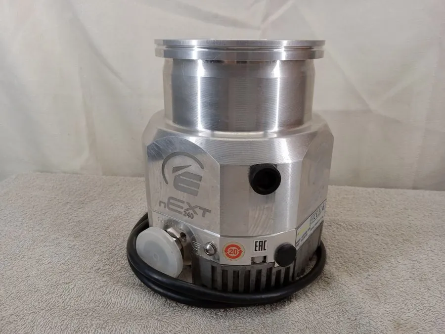 Насос Edwards nEXT240D 160W Turbomolecular Vacuum Pump w/Air Cooler & Extras — фото лота 2
