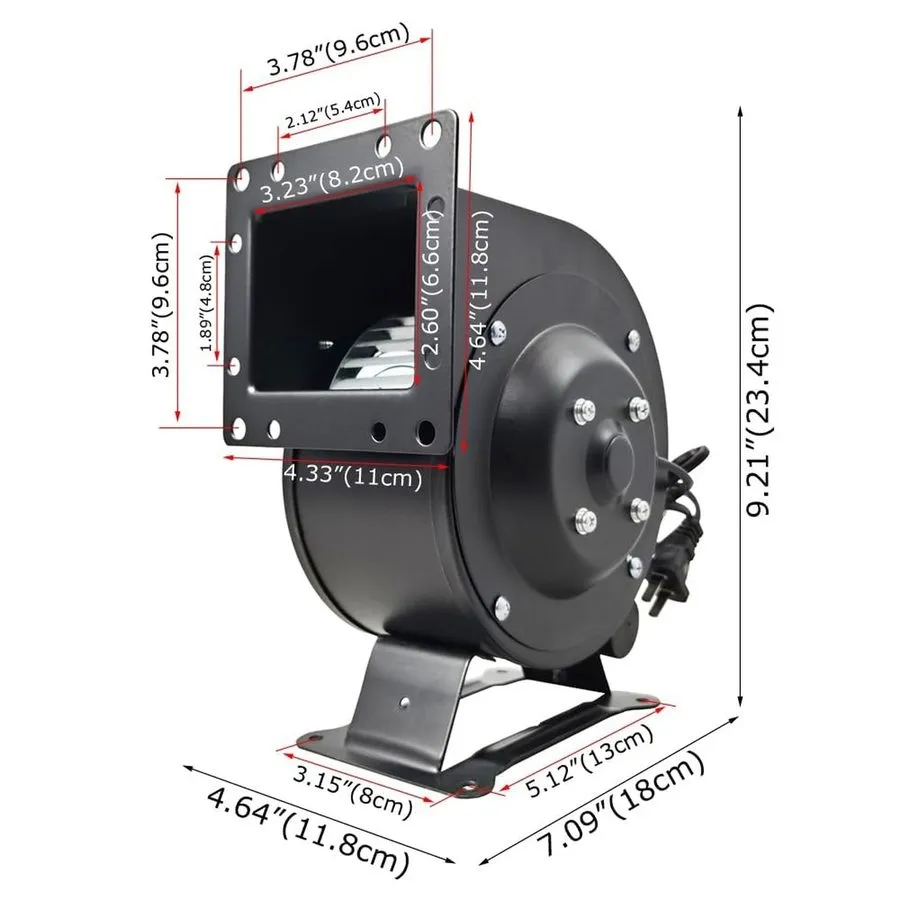 Вентилятор Small Centrifugal Fan120W Squirrel Cage Fan Wood Boiler Furnace Blowe — фото лота 2