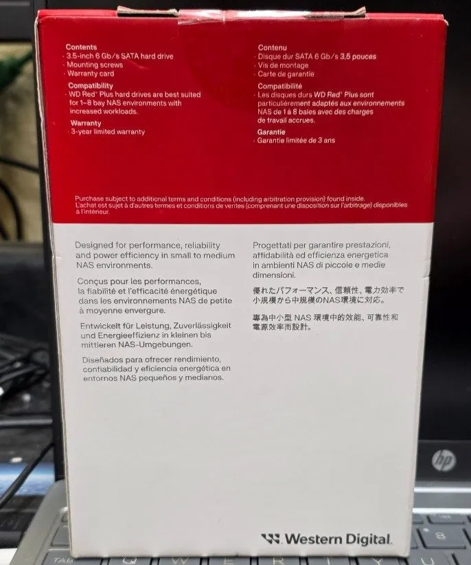 Жёсткий диск Western Digital WD 8TB Red Plus NAS SATA HDD Internal HDD WD80EFPX — фото лота 2