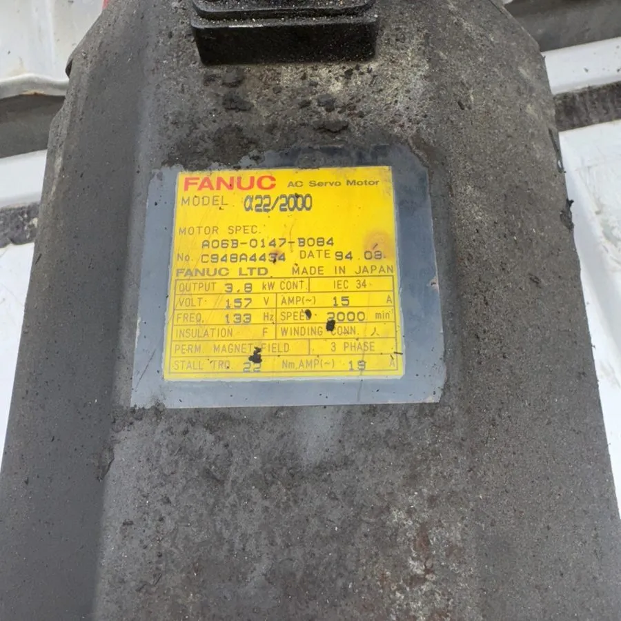 Серводвигатель FANUC AC servo motor A06B-0147-B084 **works — фото лота 1