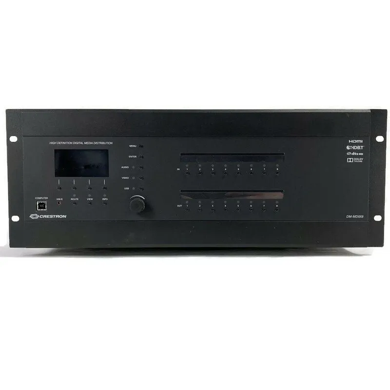 Видеокоммутатор Crestron DM-MD8X8 Digital Media Switcher w/ 10 Cards DM/HDMI/DSP