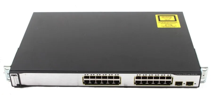 Коммутатор Cisco Catalyst (WS-C3750-24PS-S) POE 24-Ports Rack-Mountable Switch
