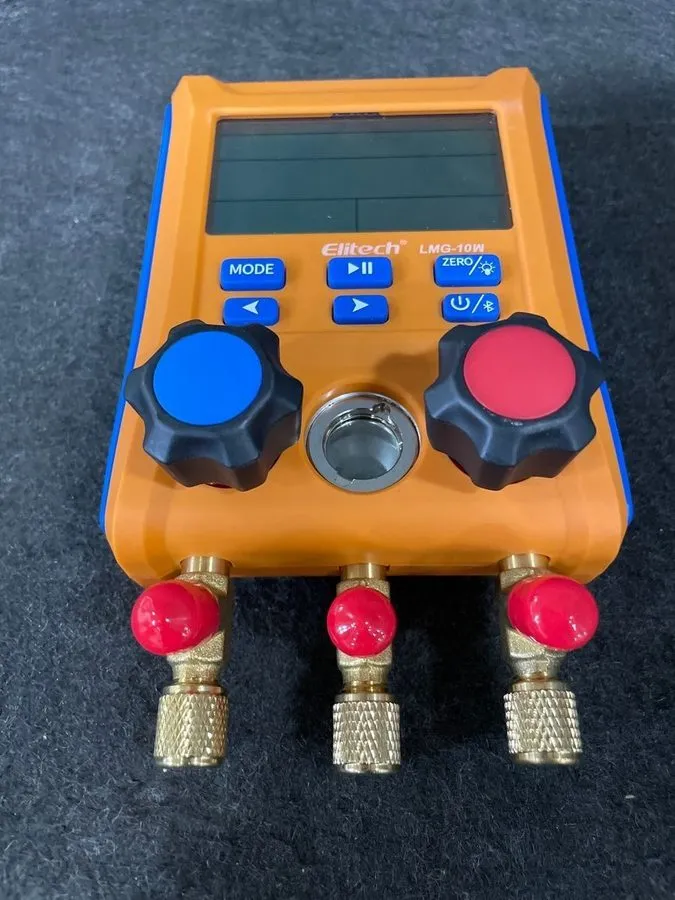 Манометрический коллектор Elitech LMG-10W Wireless Digital Manifold Gauge Set HV — фото лота 2