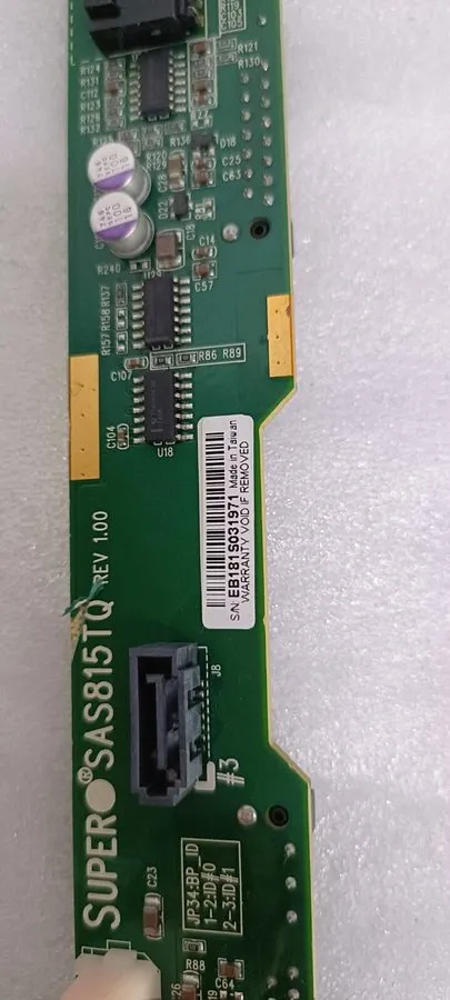 Бэкплейн SAS815TQ Supermicro 1U 4-Port 3.5" SAS Backplane