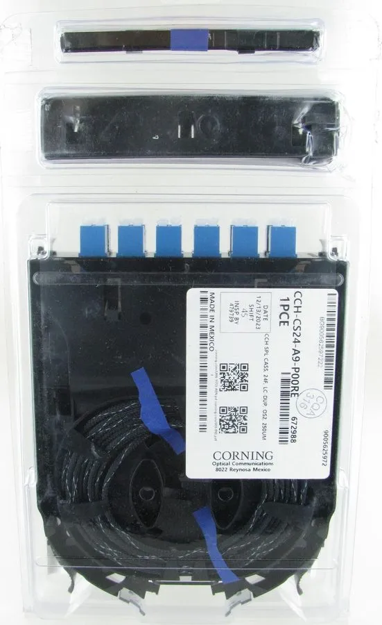 Оптическая кассета Corning CCH-CS24-A9-P00RE Splice Cassette, 24 Fiber, LC Duple — фото лота 1