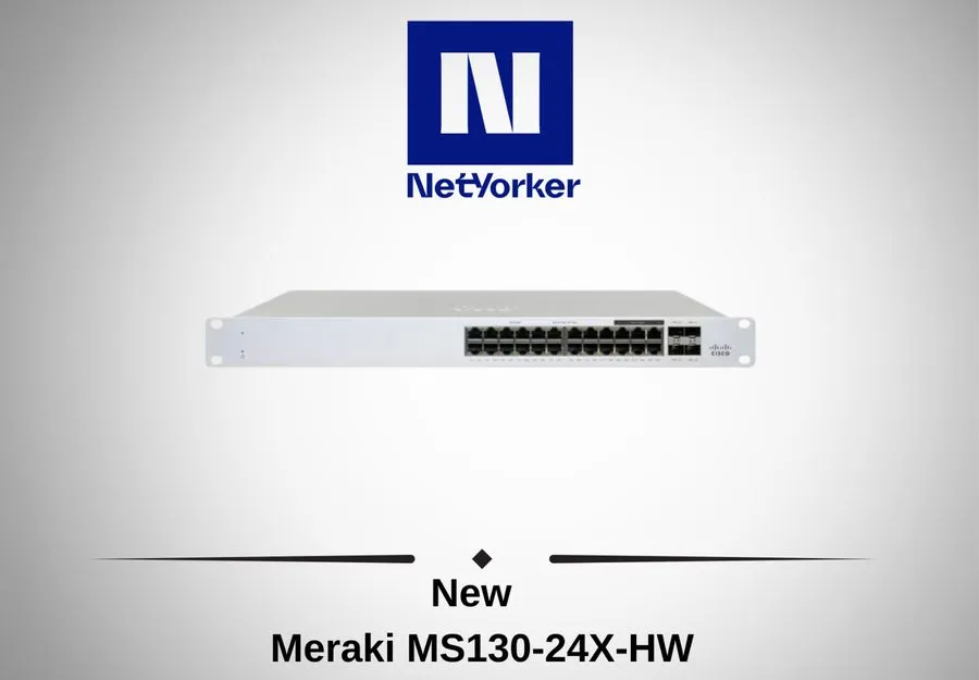 Коммутатор CISCO MERAKI MS130-24X-HW 24-Port PoE+ Managed Network Switch Unclaim