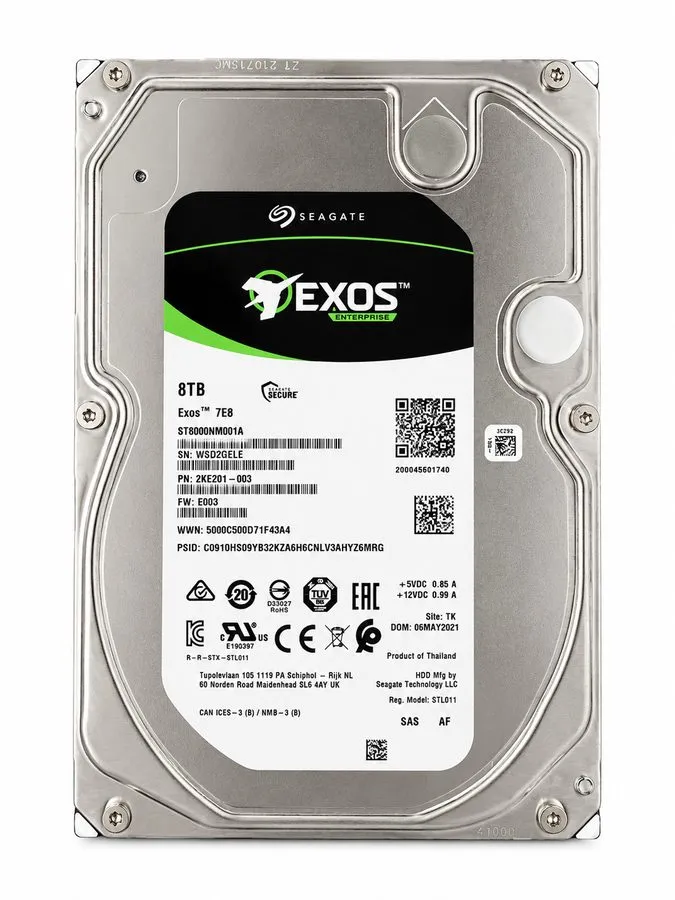 Жёсткий диск Seagate Exos 16TB Enterprise HDD X18 SATA 6Gb/s 512e/4Kn 7200 RPM 2