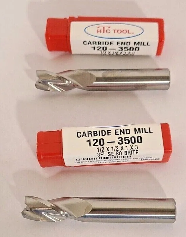 Режущий инструмент HTC Solid Carbide End Mill 1/2" USA Made 3 Flute 120-3500