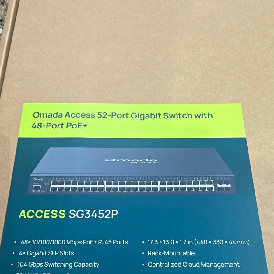 Коммутатор 48 port PoE+ & 4 SFP Gigabit Smart Network switch TP-Link Omada SG345 — фото лота 1