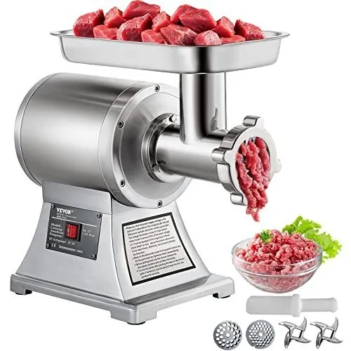 Оборудование для общепита Commercial Meat Grinder,550Lb/H 1100W Heavy Duty Stain