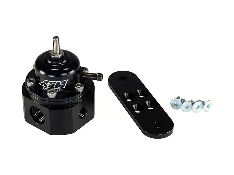 Трубопроводная арматура AEM Universal Black Anodized Adjustable Fuel Pressure Re