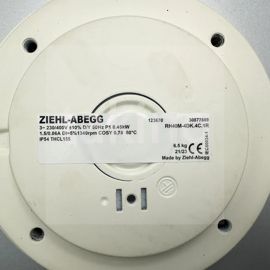 Вентилятор RH40M-4DK.4C.1R Centrifugal Fan — фото лота 2