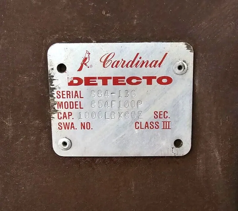 Весы CARDINAL DETECTO PLATFORM SCALE 854F100P; SERIAL: 884-136; CAPACITY: 1000LB